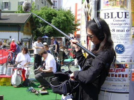 duo avec John Menoud, place des grottes (GE)